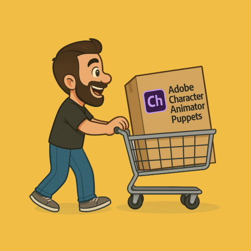 adobe Character Animator puppets, collection of pre-made puppets and custom services