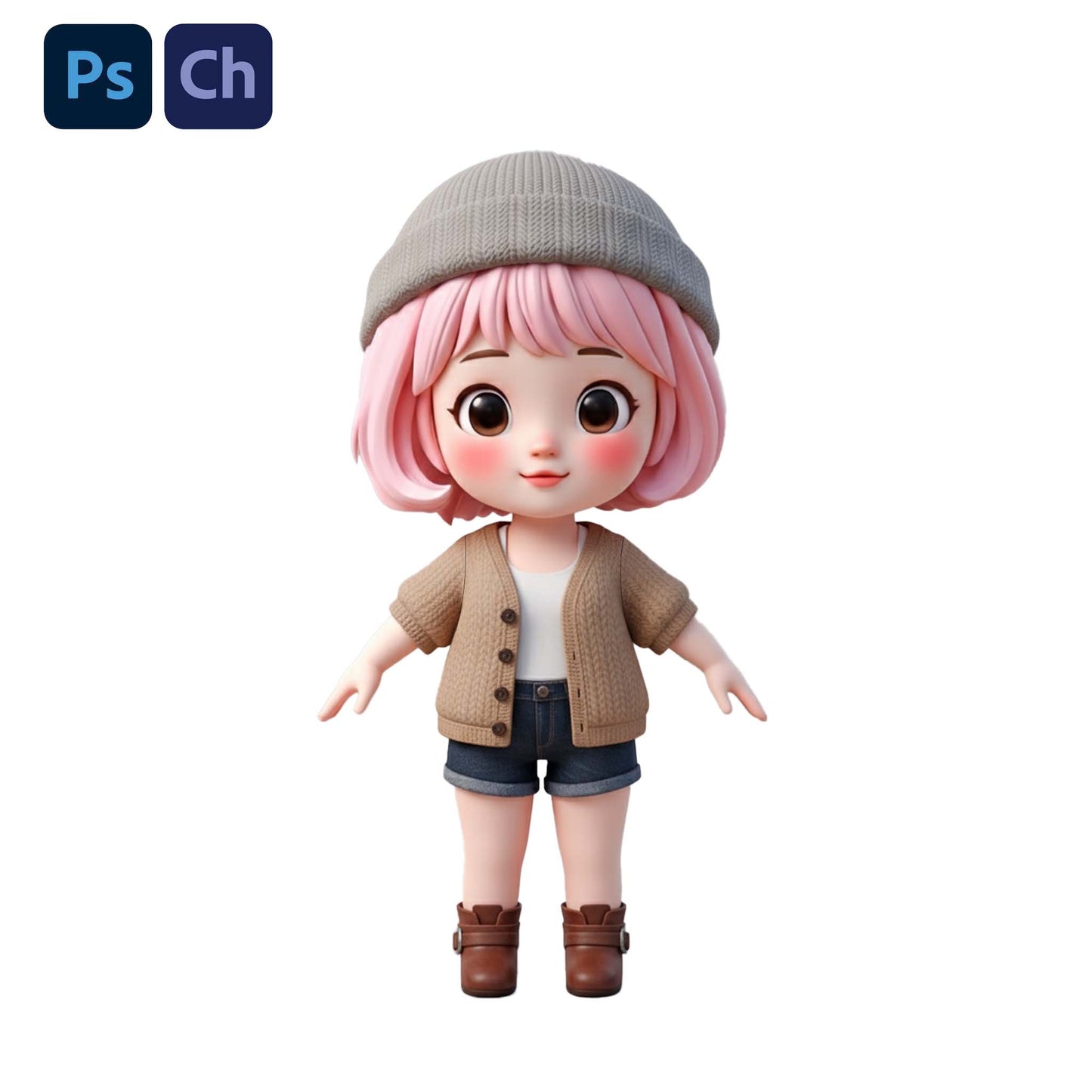 Lily Adobe Character Animator puppet
