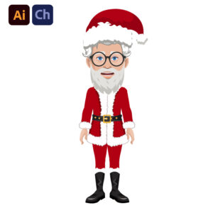 Michael is a festive and jolly puppet designed by Puppetlancer for Adobe Character Animator, perfect for bringing the holiday spirit to your animations. Dressed in a classic Santa Claus outfit, complete with a red suit, white fur trim, and a Santa hat, Michael is ideal for creating holiday-themed content, from Christmas greetings to festive promotional videos.