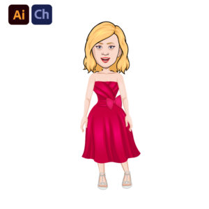 Anaya is a stunning princess puppet designed to bring fairytale magic to your Adobe Character Animator projects. Dressed in a breathtaking red princess gown, she embodies elegance, grace, and charm, making her the perfect character for storytelling, fantasy animations, and children's content. Whether you’re crafting an animated fairytale or an enchanting royal-themed video, Anaya adds a regal touch to your creations.