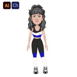 Imani embodies strength and vitality, sporting sleek black gym attire that complements her brown skin. Designed by Puppetlancer, she is a versatile puppet perfect for fitness-related animations, motivational videos, or health-focused storytelling. Her confident style and athletic persona bring energy and enthusiasm to your creative projects.