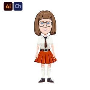 Layla is the perfect puppet for educational content, school projects, and animated storytelling. With her neatly styled school uniform—a frock top, tie, and glasses—she embodies a curious and intelligent student ready to learn. Whether you're creating academic animations, school-related explainer videos, or fun classroom stories, Layla is a great choice for bringing educational content to life.