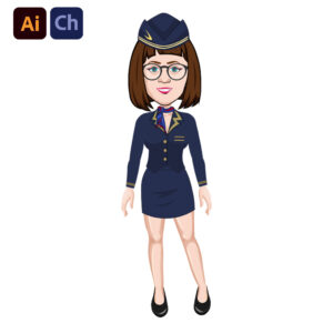 Nova is a graceful and professional air hostess character designed for high-quality animated content in travel, aviation, and hospitality-related storytelling. Dressed in a stylish air hostess uniform, she embodies professionalism, warmth, and elegance, making her the perfect choice for airline-related explainer videos, customer service training, or travel content.
